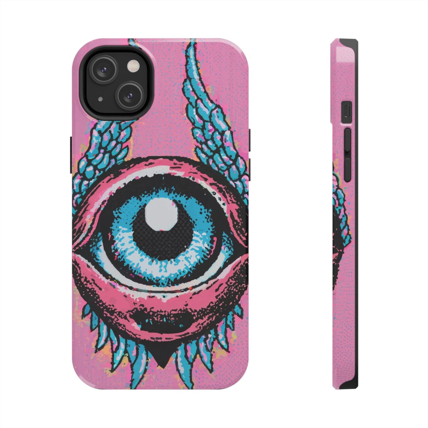 Halftone Horizon Eyeball iPhone Case