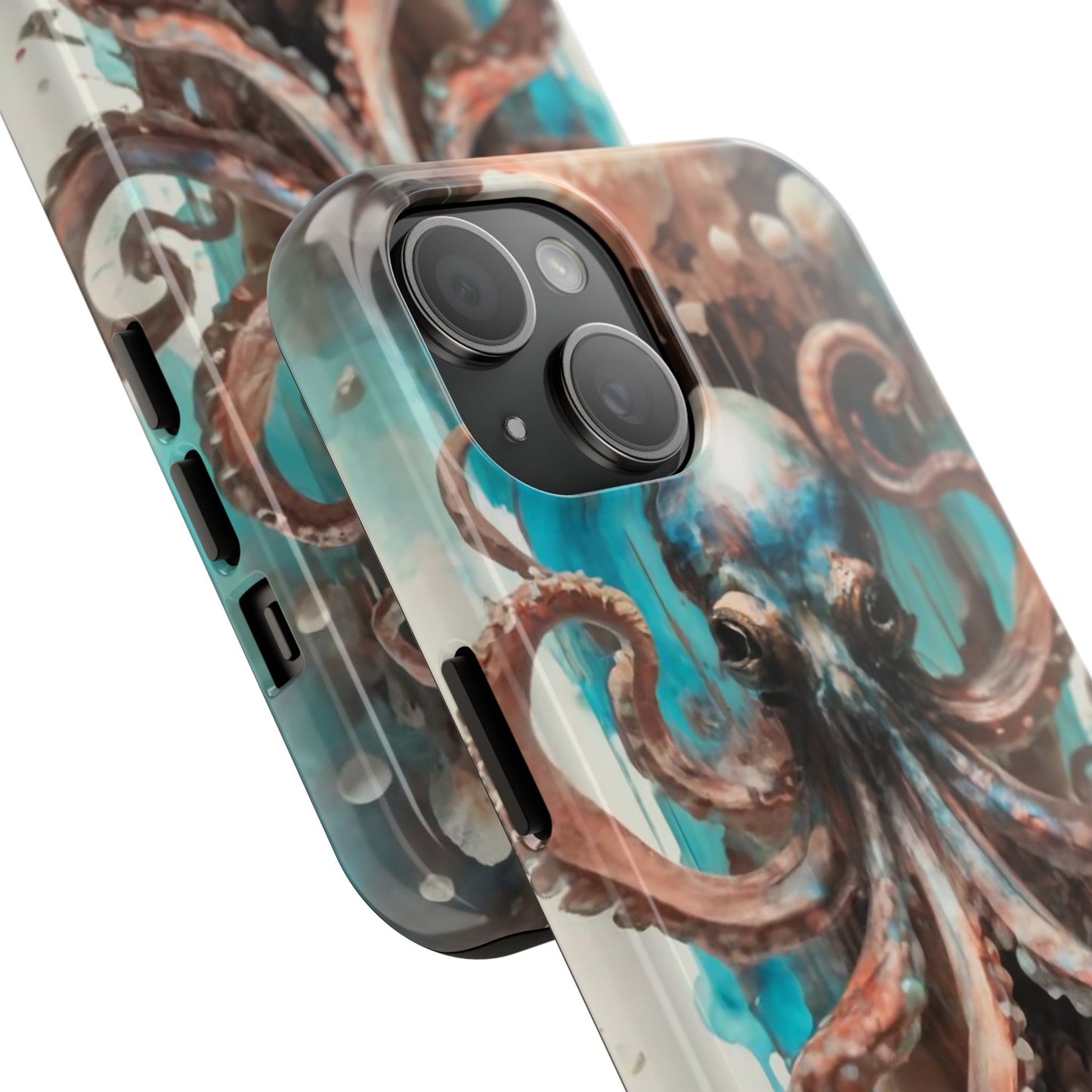 Serene Octopus Watercolor Tough Phone Case