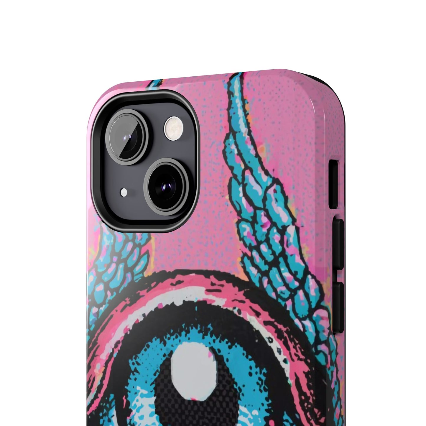 Halftone Horizon Eyeball iPhone Case