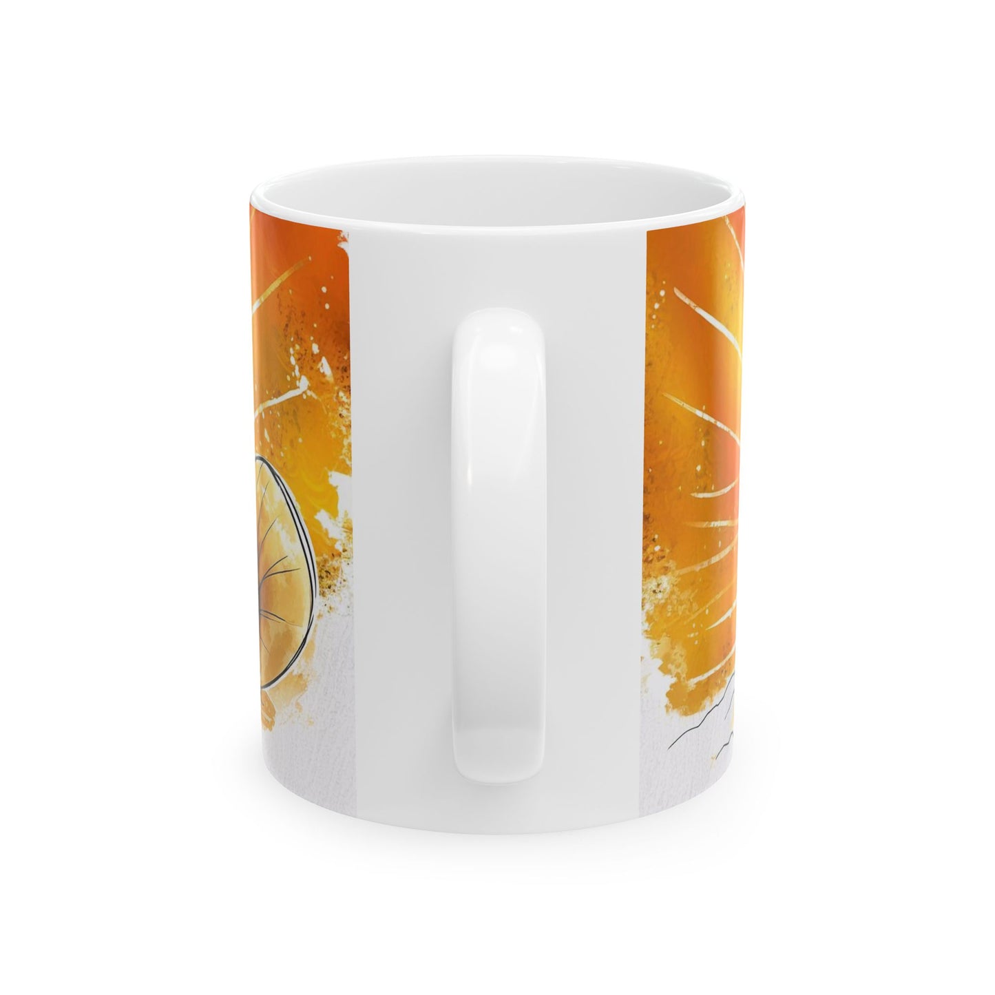 Bigfoot Sunset Vibes Mug – Playful Hand-Drawn