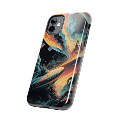 Retro Futuristic Space Odyssey Tough Phone Case