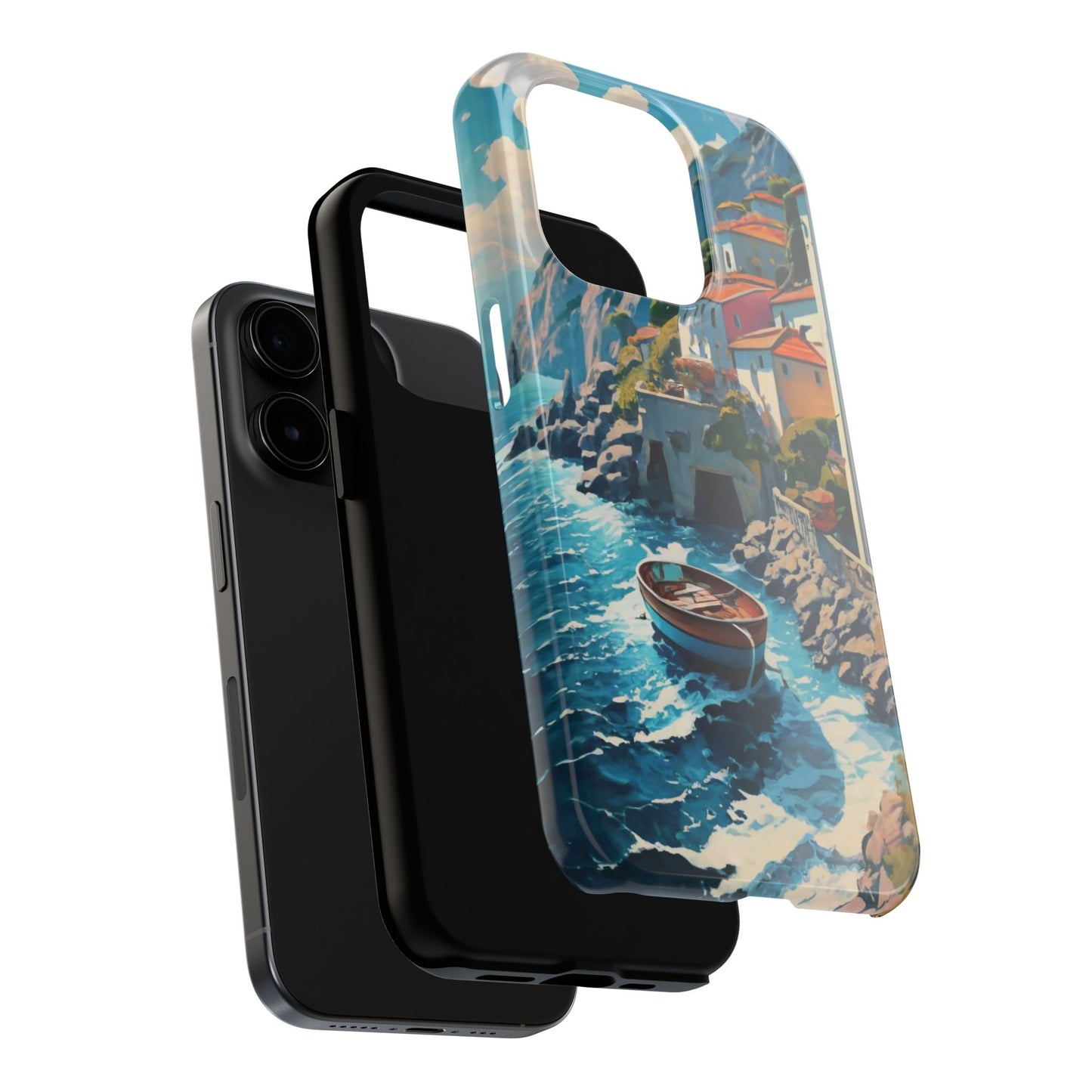 Coastal Dreamscape Boat Tough Phone Case