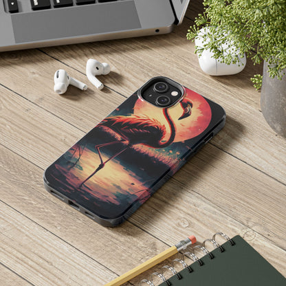 Sunset Flamingo Defender Case