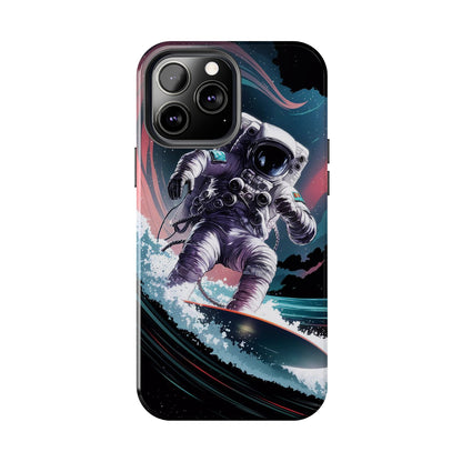 Cosmic Crest Astronaut Wave Rider Tough Phone Case