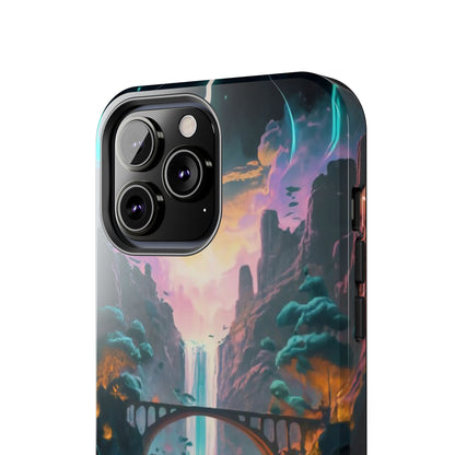 Midnight Cascade Blue Moon Tough Phone Case