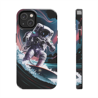 Cosmic Crest Astronaut Wave Rider Tough Phone Case