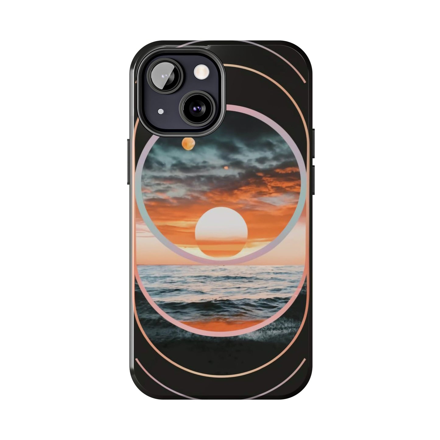 Fusion Sunset Abstract Art Tough Phone Case