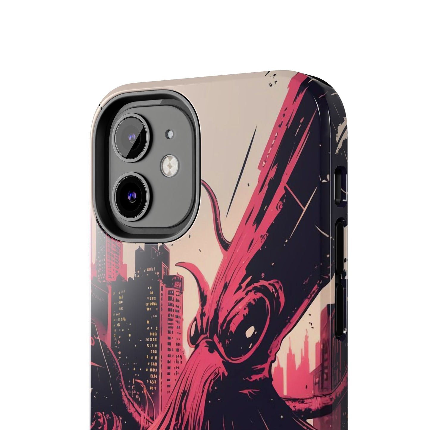 Kraken Rampage Cityscape Tough Phone Case