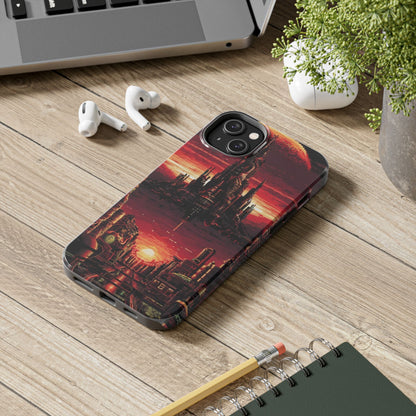 PixelVista Futuristic City Tough Phone Case