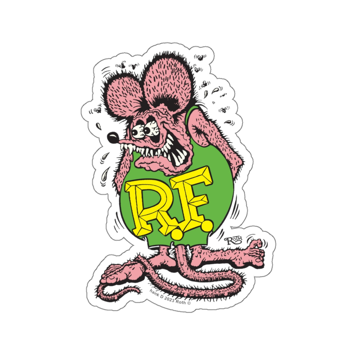 Pink Punch Rat Fink Sticker