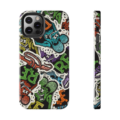 Rat Fink Sticker Bomb - Tough Phone Case