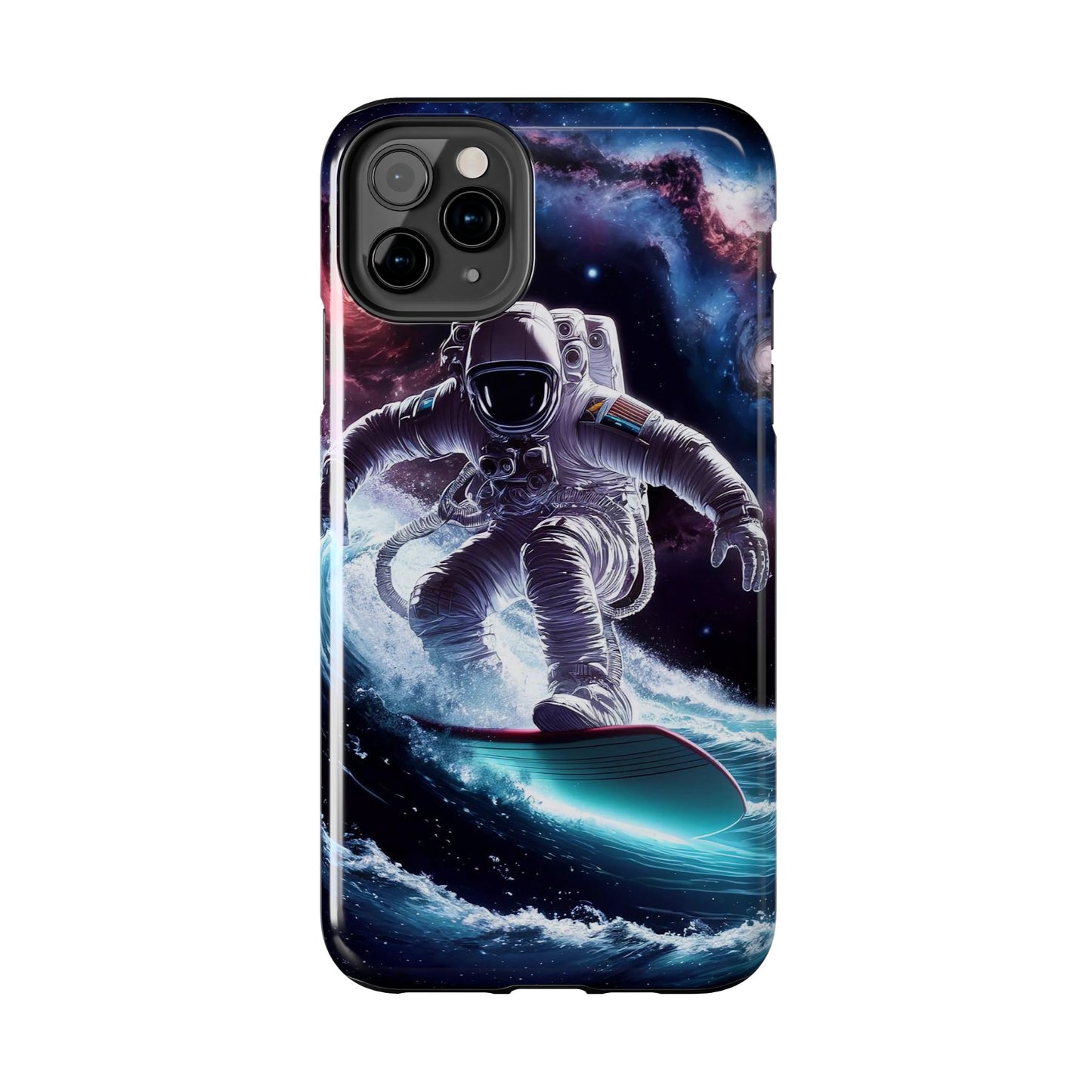 Galactic Wave Rider Astronaut Tough Phone Case