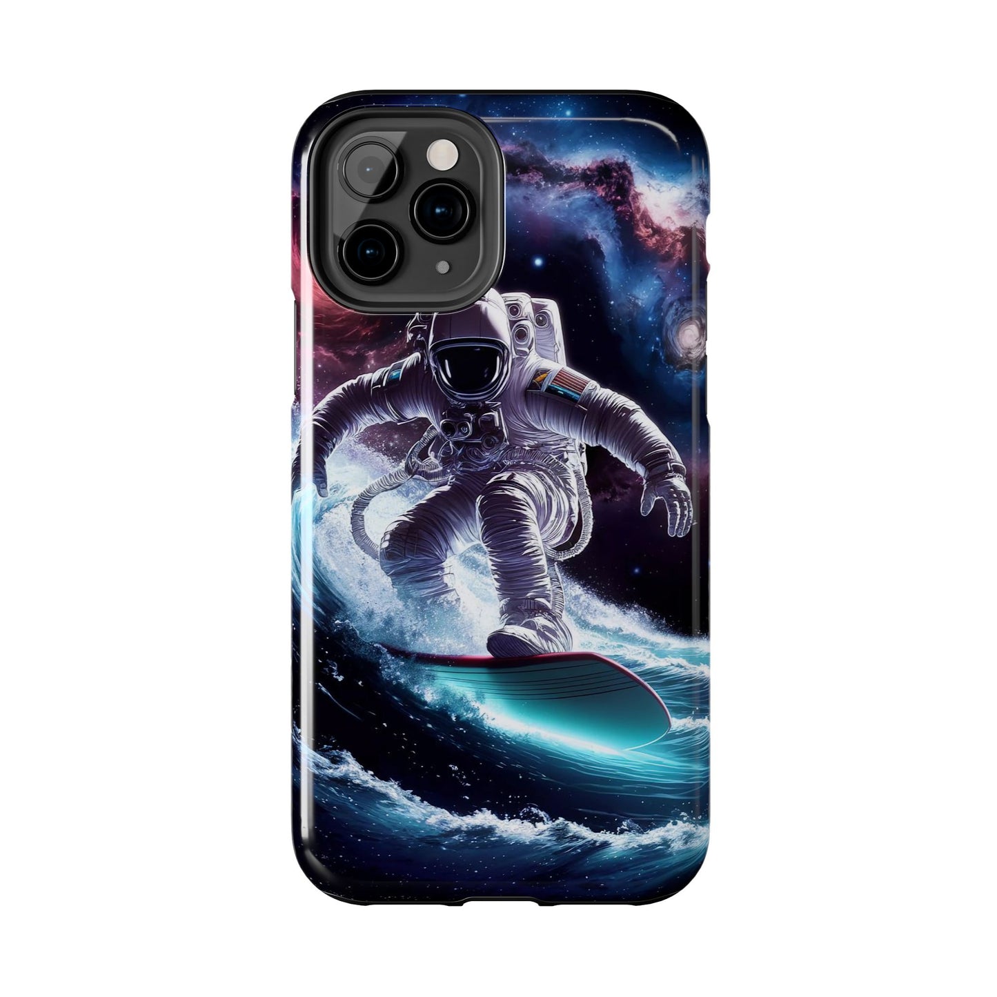 Galactic Wave Rider Astronaut Tough Phone Case