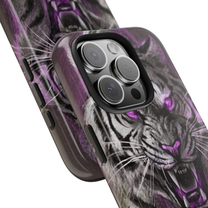 Enigmatic Hunter Tiger Sketch Tough Phone Case