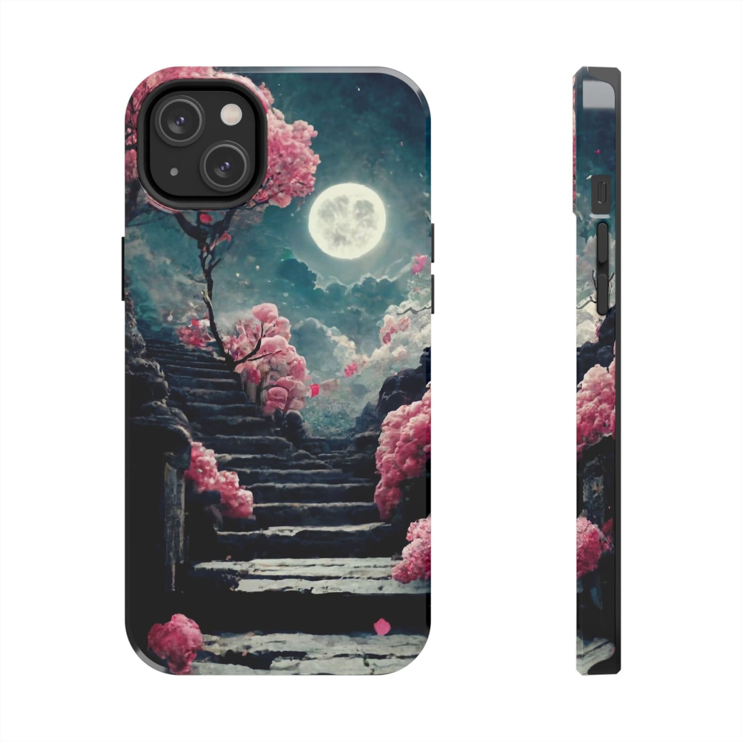 Mountain Path Cherry Blossoms Tough Phone Case