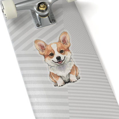 Cute Corgi Watercolor Cartoon Sticker