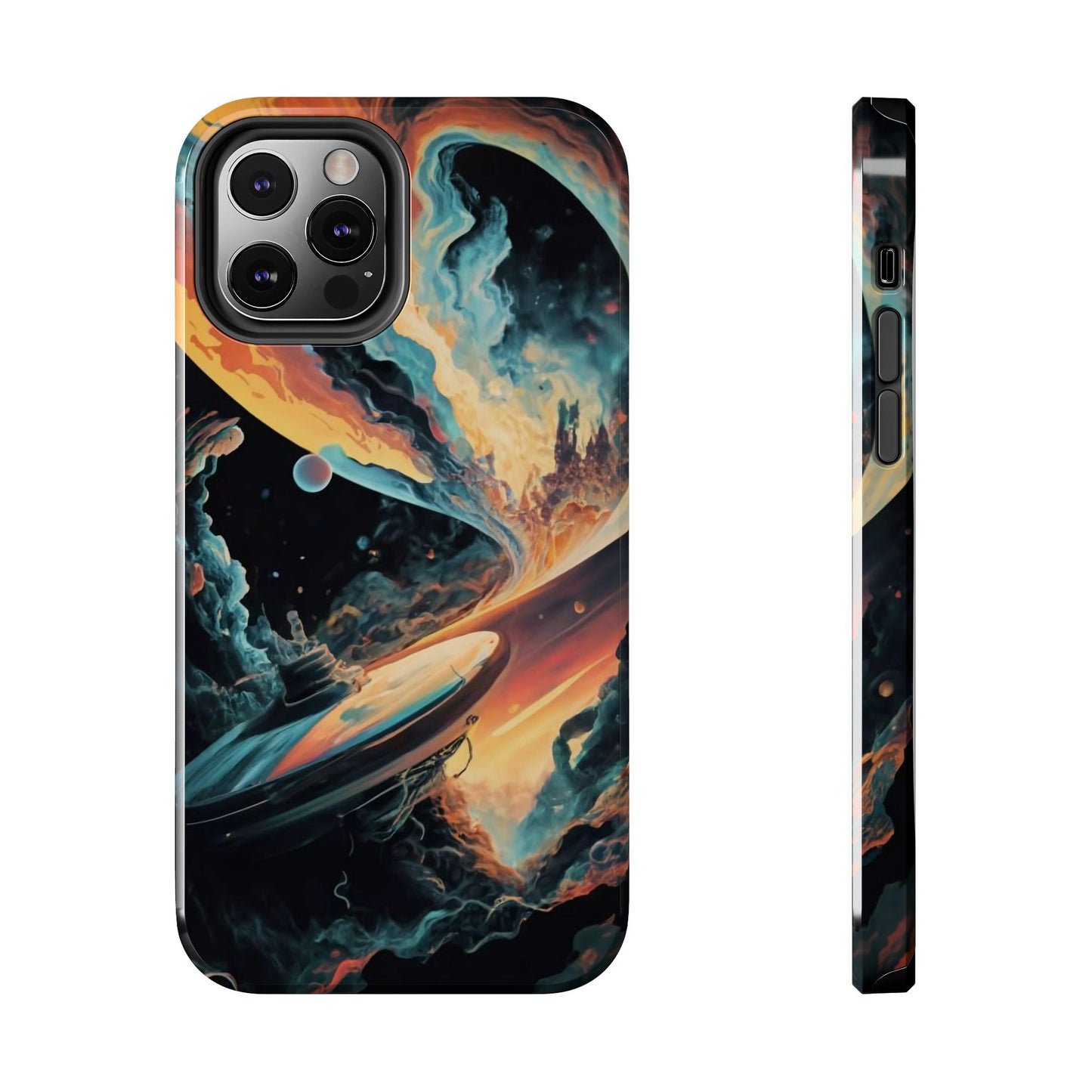 Retro Futuristic Space Odyssey Tough Phone Case