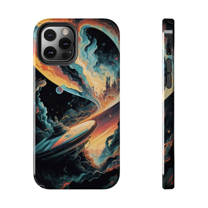Retro Futuristic Space Odyssey Tough Phone Case