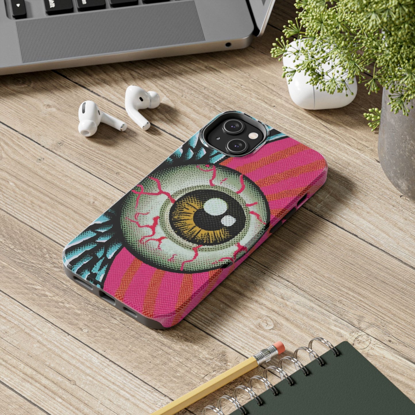 Winged Eye Pop Art Tough iPhone Case