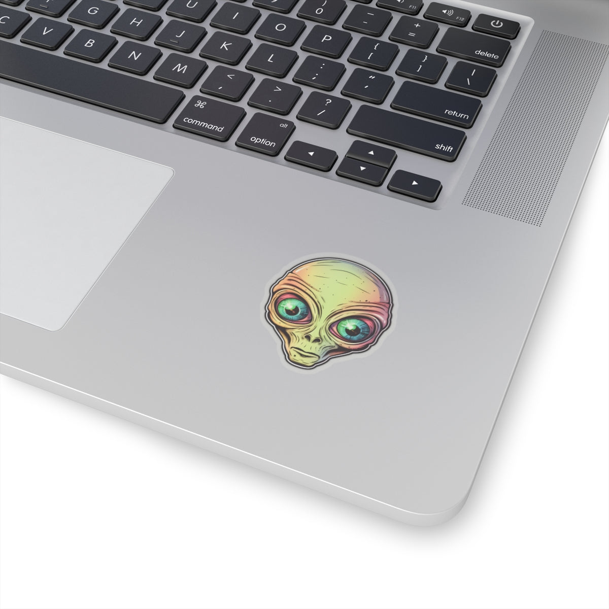 Cosmic Gradient Alien Head Vinyl Sticker