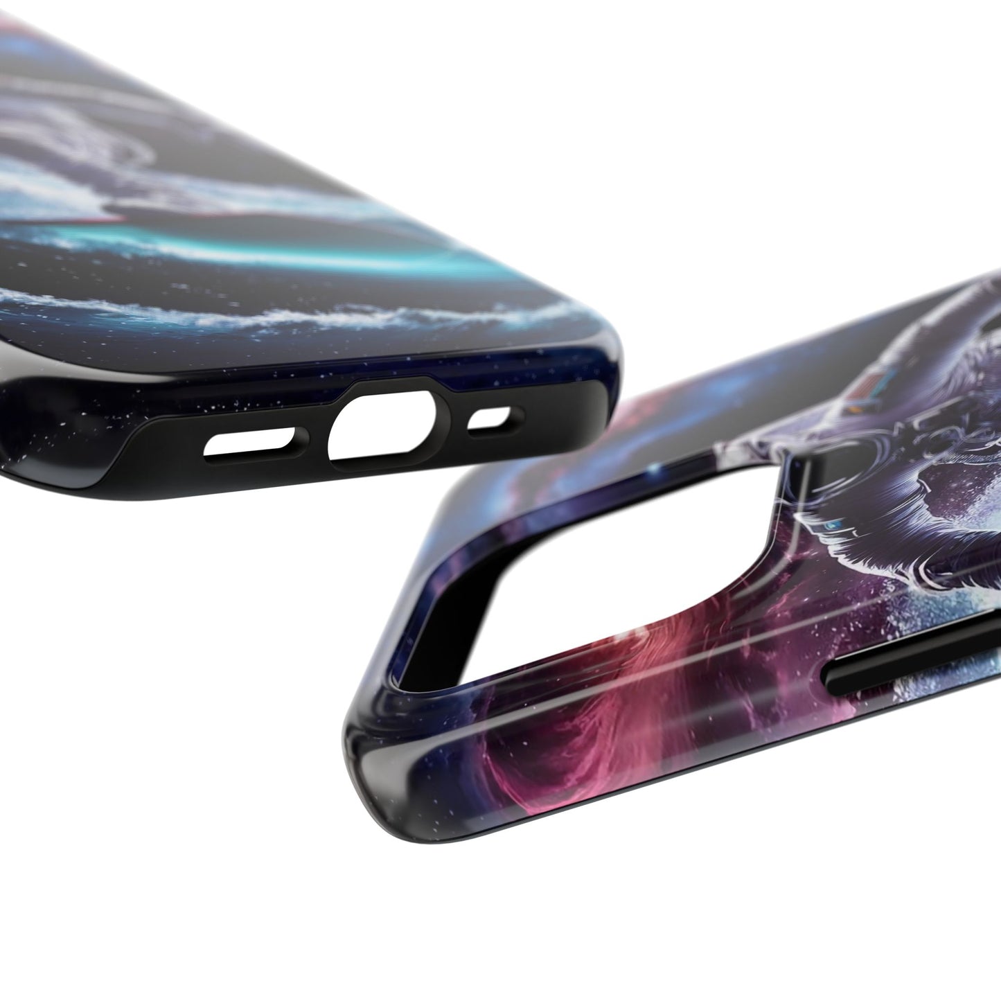 Galactic Wave Rider Astronaut Tough Phone Case