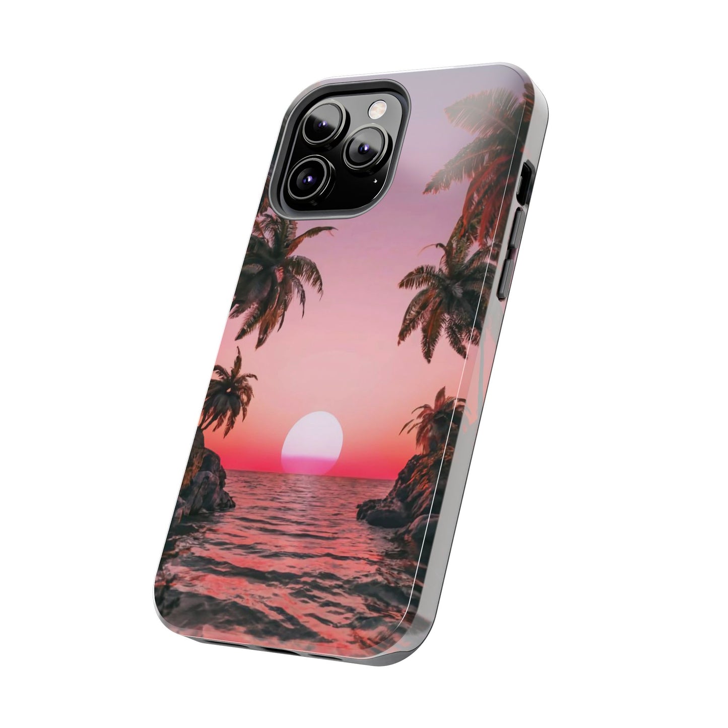 Golden Horizon Palm Sunset Tough Phone Case