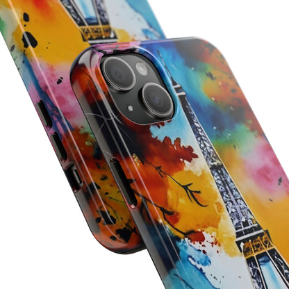 Vibrant Twilight Eiffel Defender Case