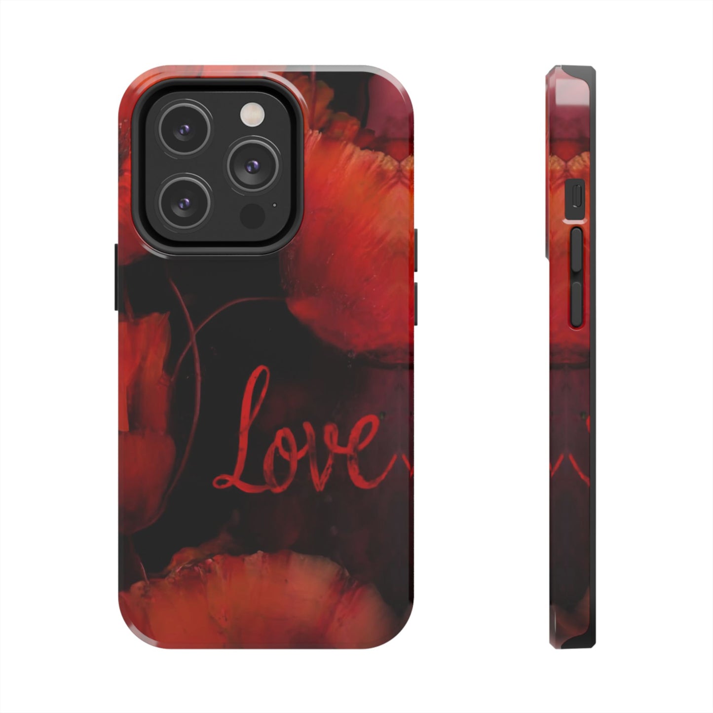 Crimson Love Blossoms Tough Phone Case