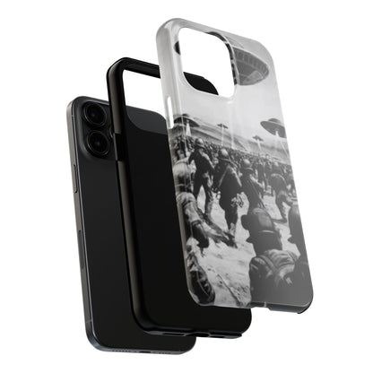 RetroWar UFO Encounter Tough Phone Case