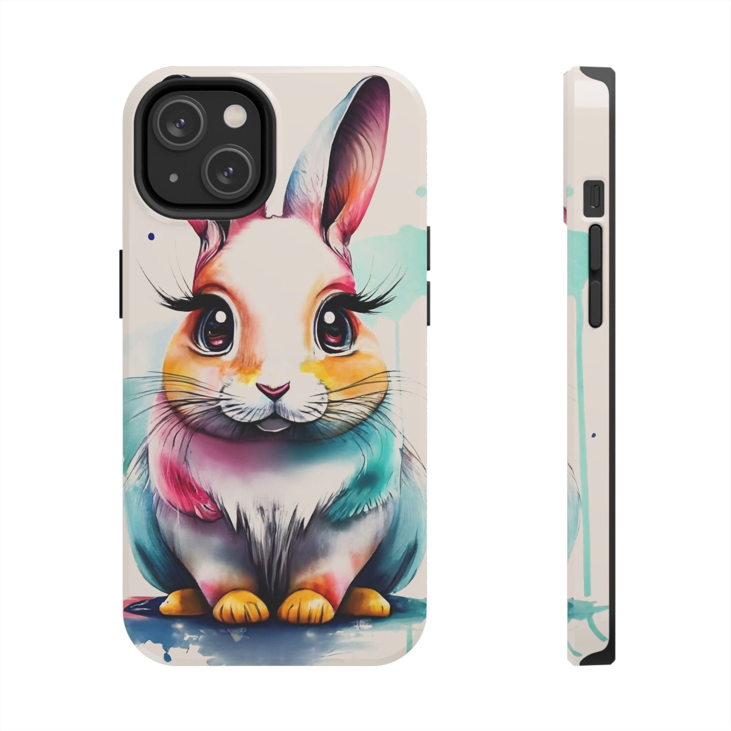 Minimalist Bunny Abstract Art Tough Phone Case