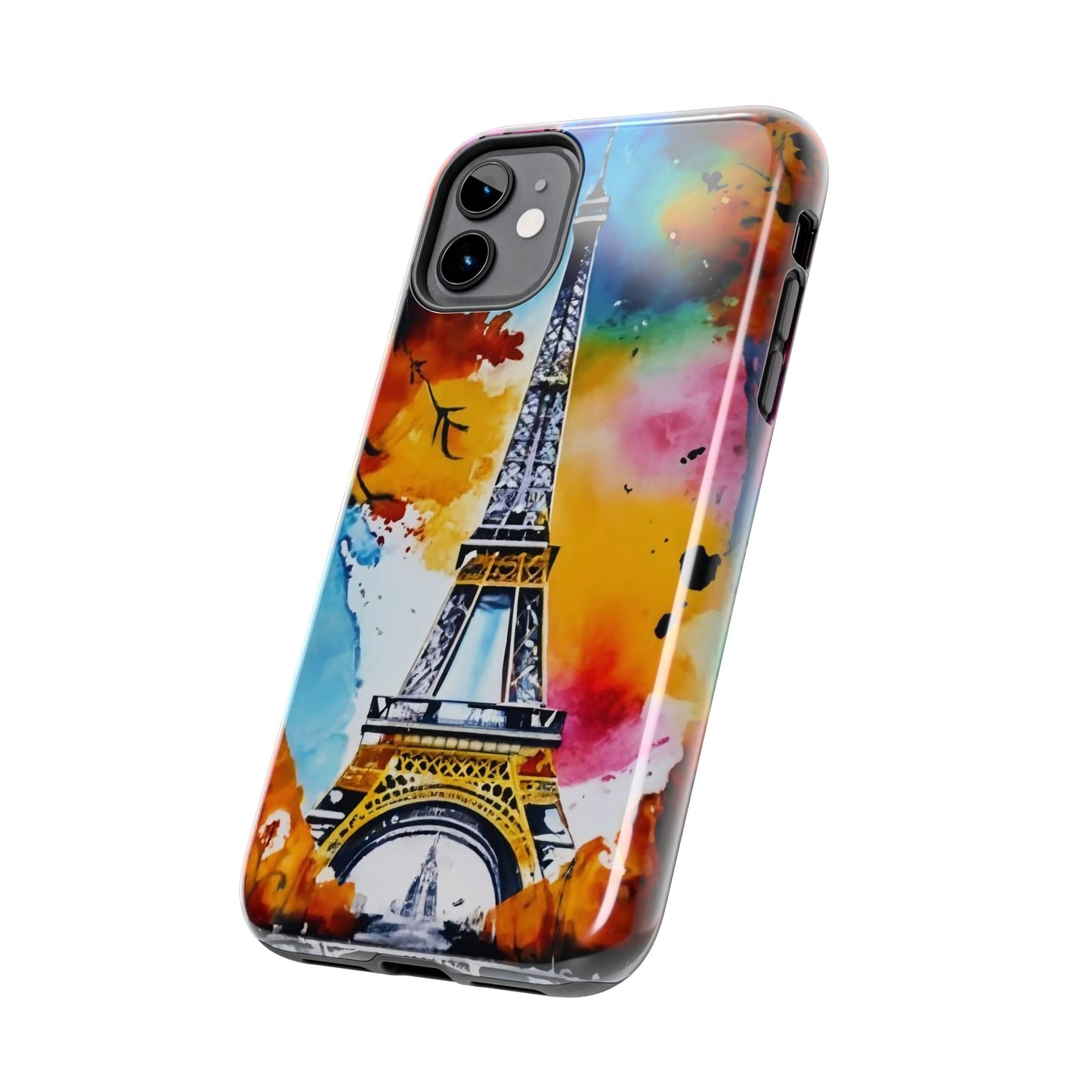 Vibrant Twilight Eiffel Defender Case