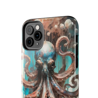 Serene Octopus Watercolor Tough Phone Case