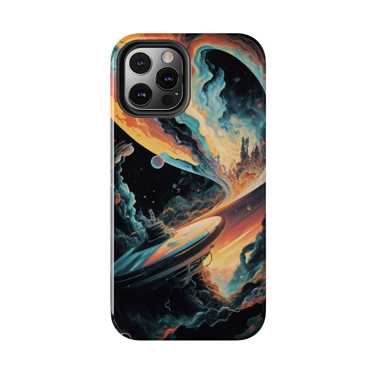 Retro Futuristic Space Odyssey Tough Phone Case