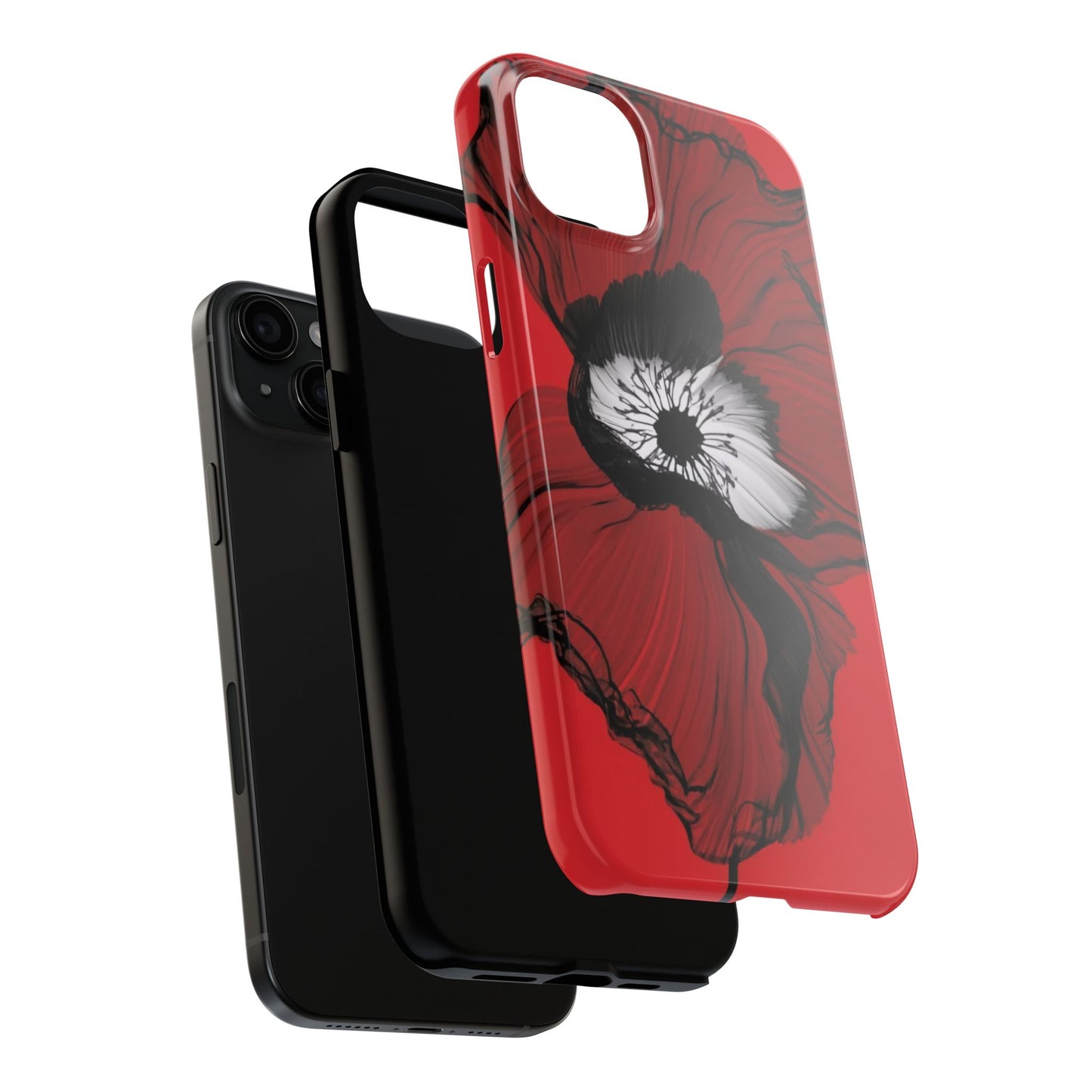 Crimson Bloom Defender Case