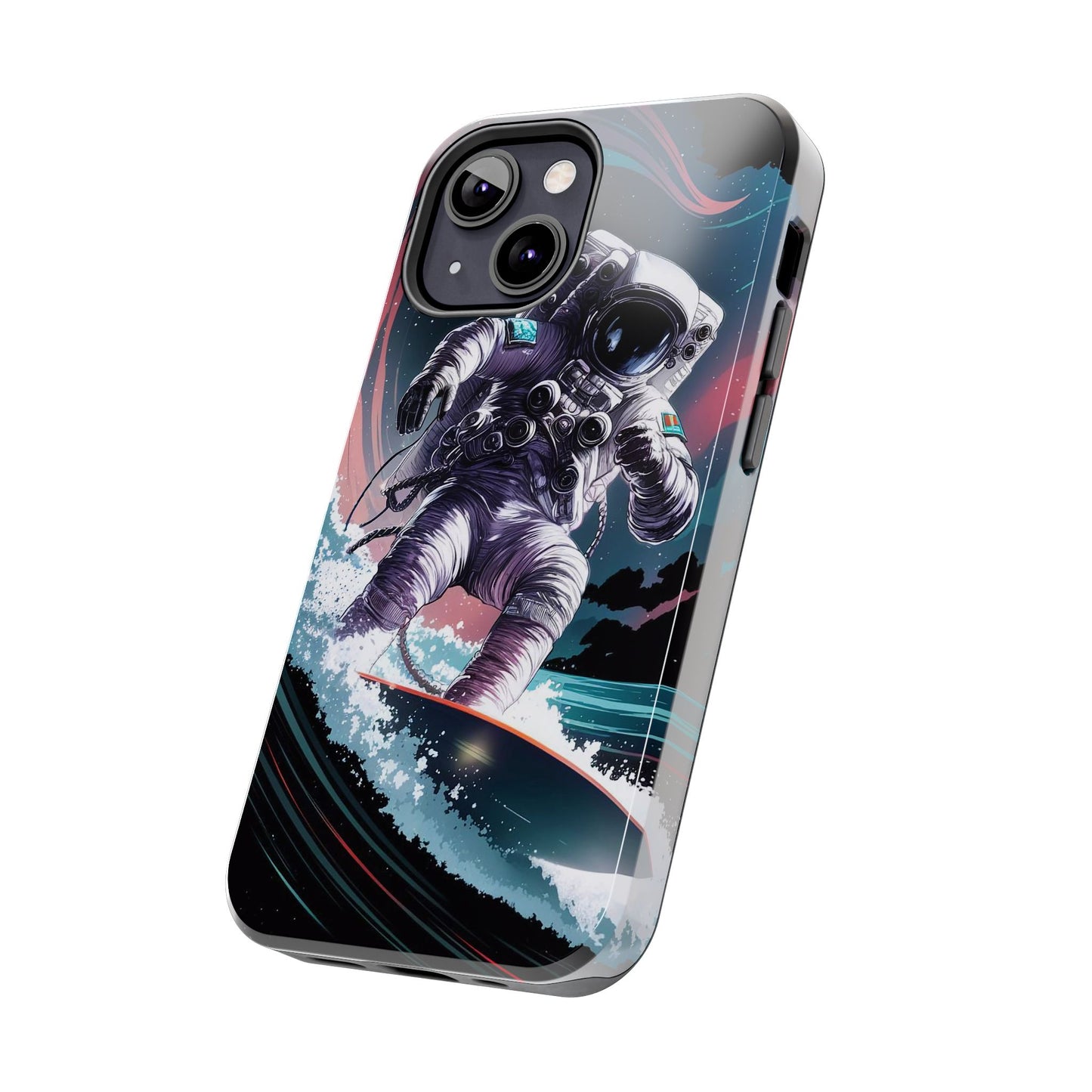 Cosmic Crest Astronaut Wave Rider Tough Phone Case