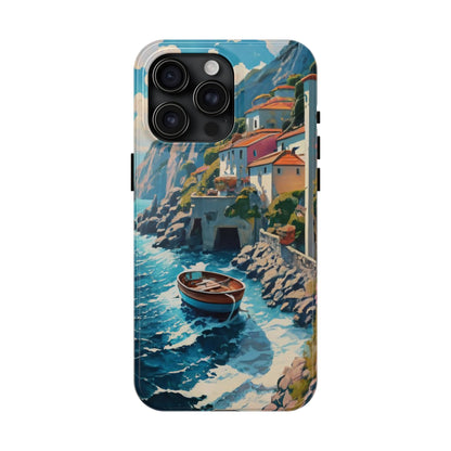 Coastal Dreamscape Boat Tough Phone Case