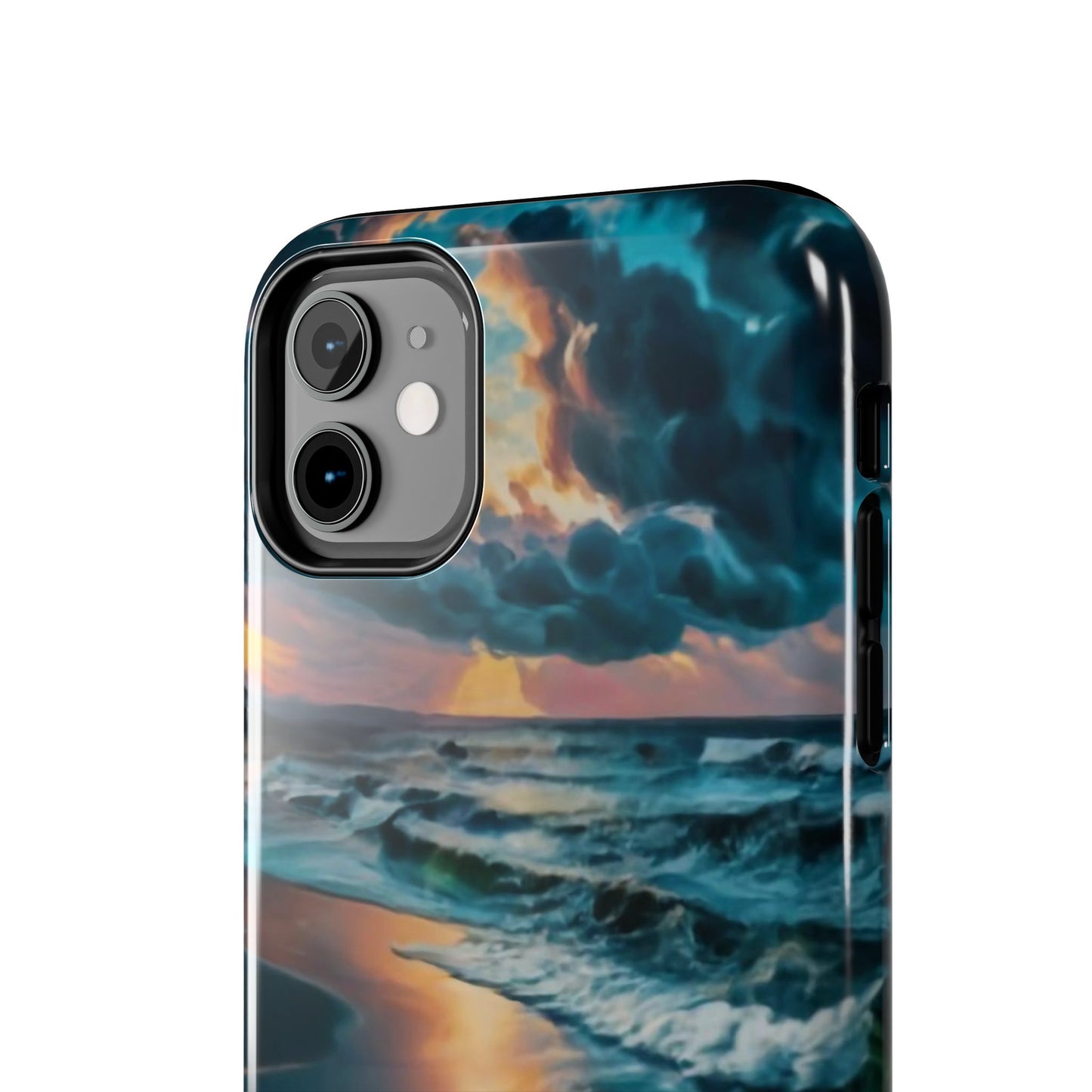 Coastal Sunset Waves Tough Phone Case