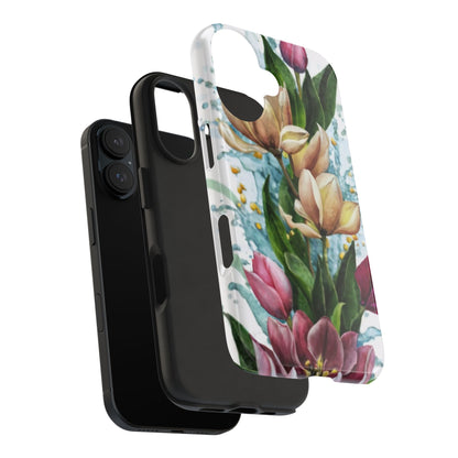 Blossom Splash Watercolor Floral Tough Phone Case