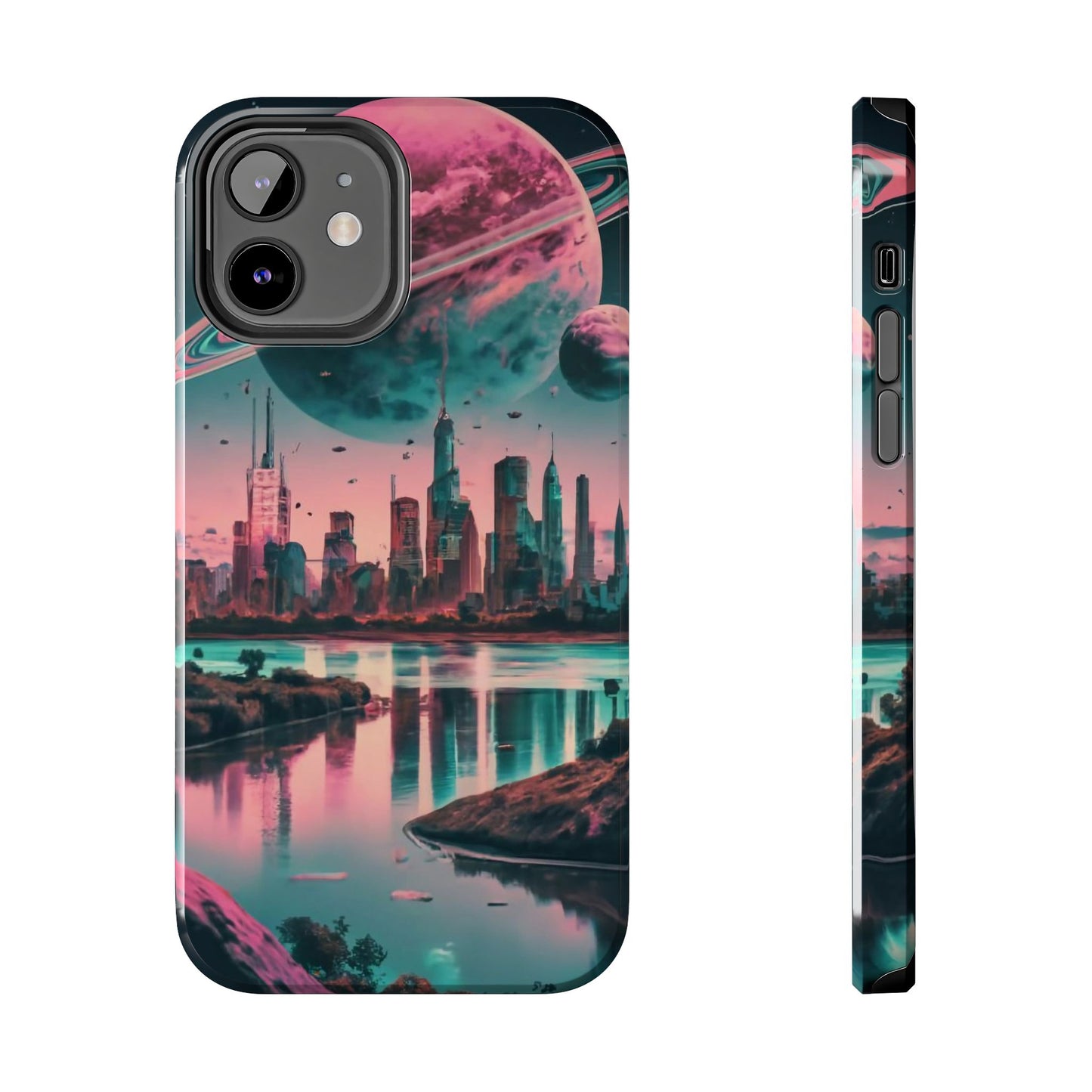 Celestial Cityscape Aerial View Tough Phone Case