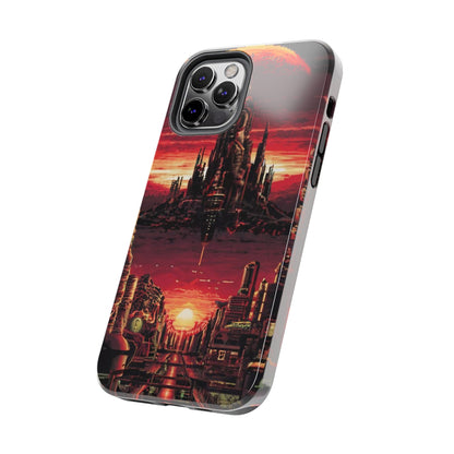 PixelVista Futuristic City Tough Phone Case