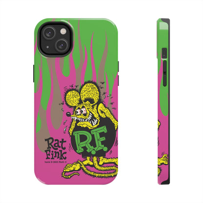 Fink Flames - Pink/Green - Tough Phone Case