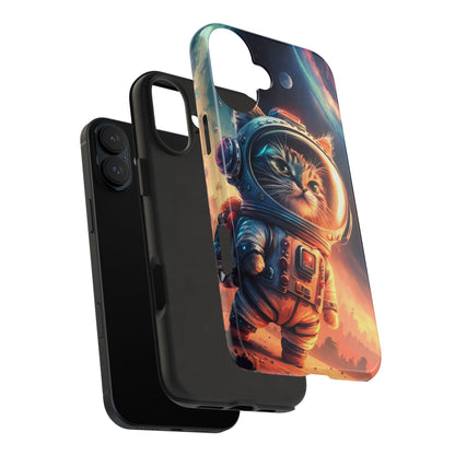 Cosmic Kitty Space Explorer Tough Phone Case