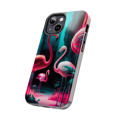 Vibrant Flamingo Gathering Tough Phone Case