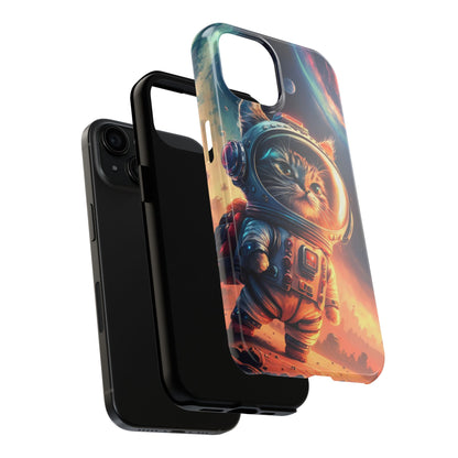 Cosmic Kitty Space Explorer Tough Phone Case