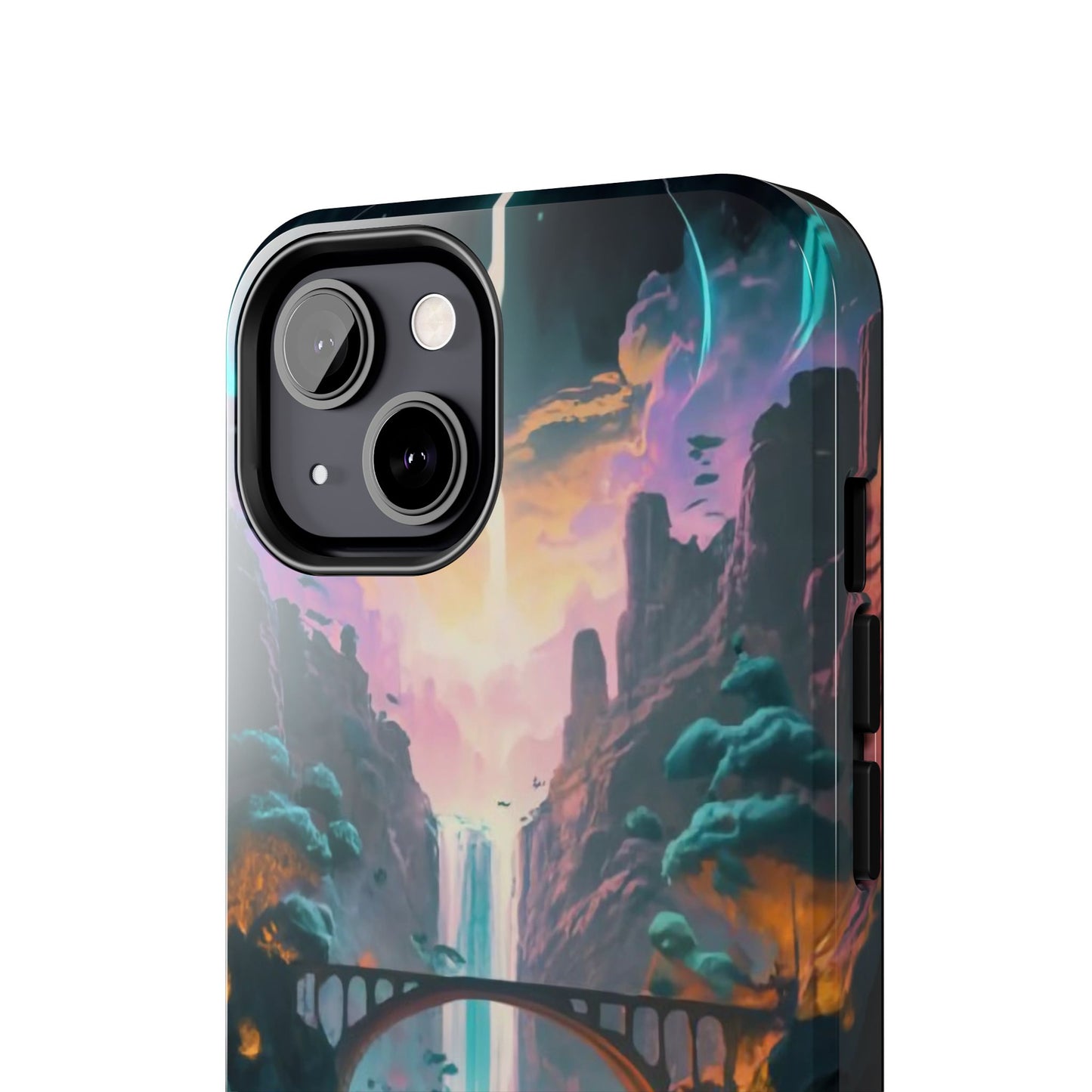 Midnight Cascade Blue Moon Tough Phone Case