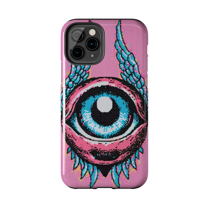 Halftone Horizon Eyeball iPhone Case