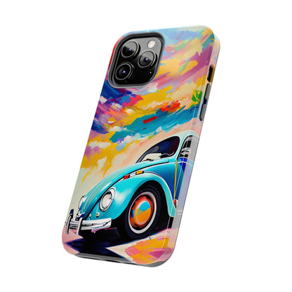 Painted Blue VDub Beetle - Tough Phone Case