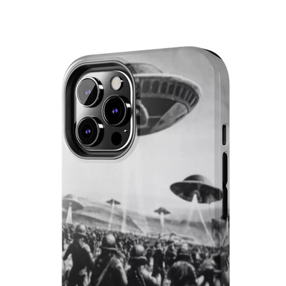 RetroWar UFO Encounter Tough Phone Case