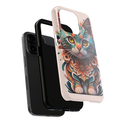 Floral Feline Armor Case