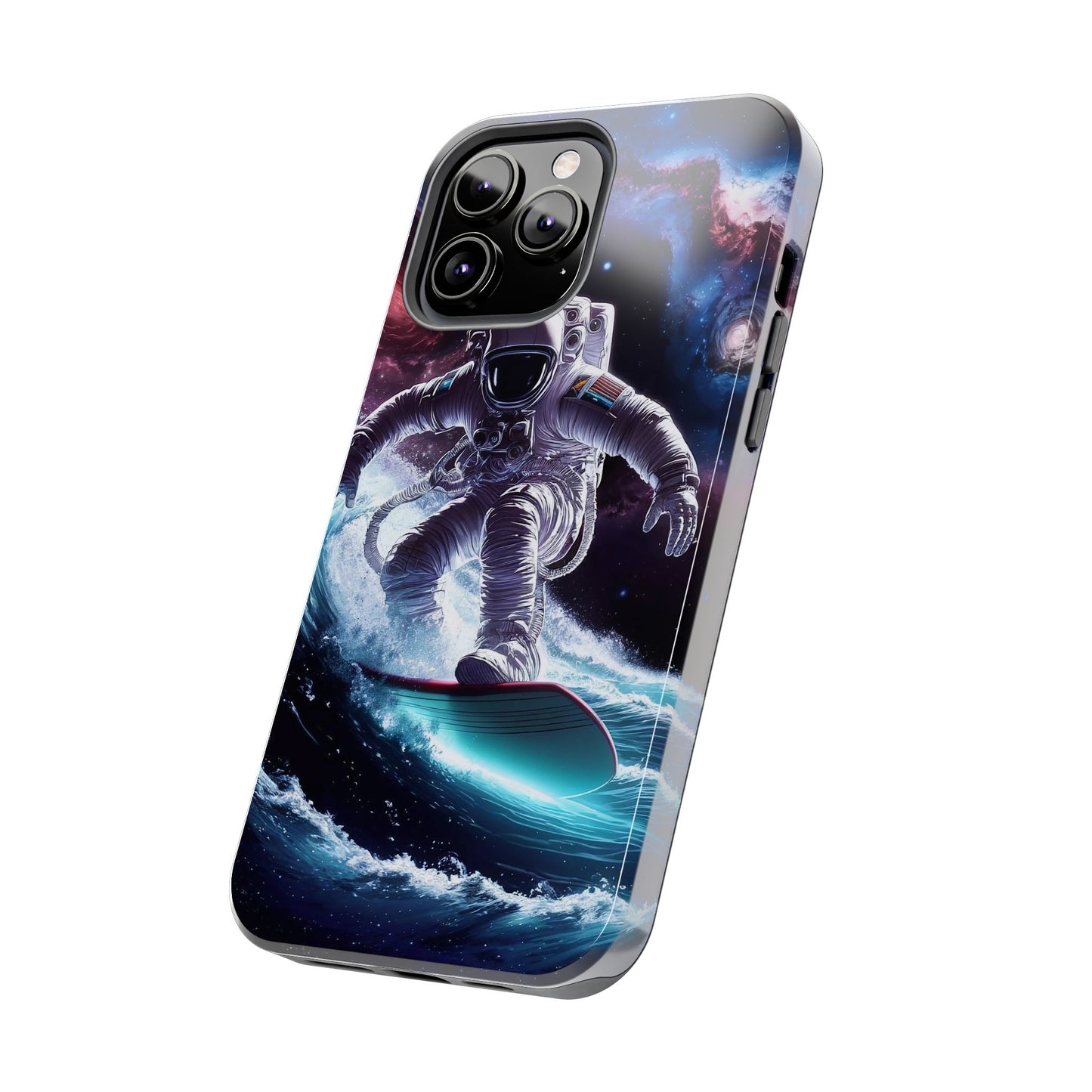 Galactic Wave Rider Astronaut Tough Phone Case